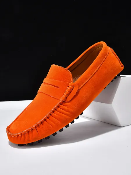 Design Loafer in Sky Blue Suede Casual Shoes - 6