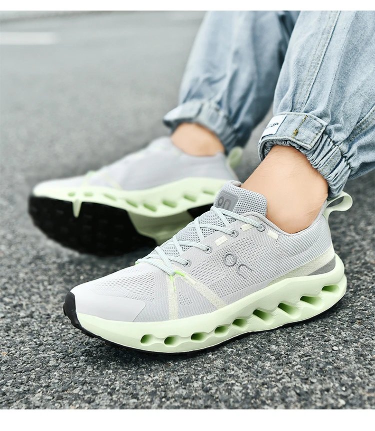 On Cloudmonster White / Black Running Shoes - 16