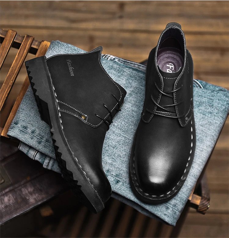 Design Chukka Boot Tan Leather Boots - 7
