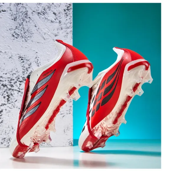 Adidas Predator Accuracy.1 Low Black / Red / Pink Football Boots Sneakers - 30