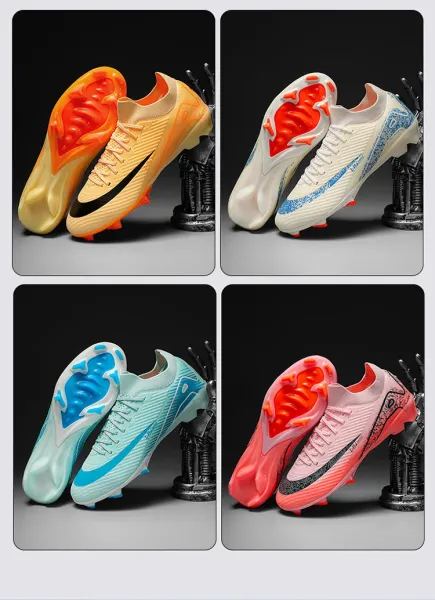 Nike Mercurial Superfly Pink Orange Football Cleats Running Shoes - 7