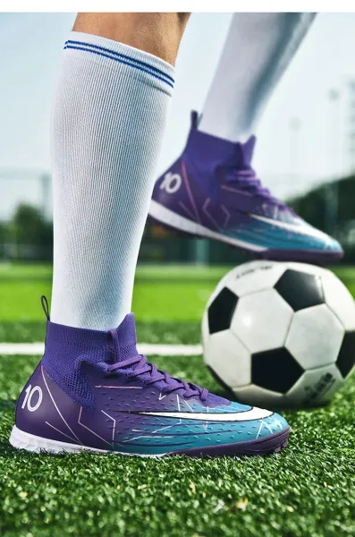 Nike Mercurial Superfly VII Elite FG Purple Blue Gradient Soccer Cleats Sneakers - 27