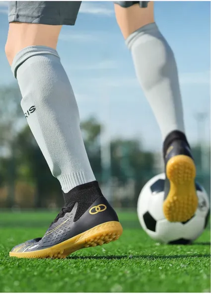 Design Football Turf Shoes Blue Gradient Sneakers - 32