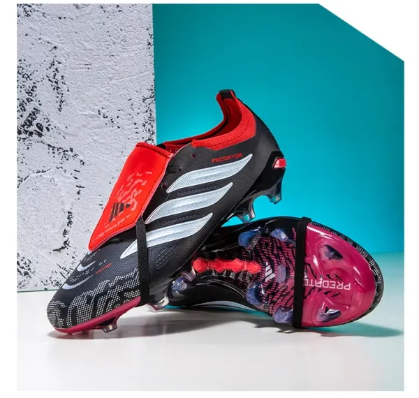 Adidas Predator Accuracy.1 Low Black / Red / Pink Football Boots Sneakers - 36