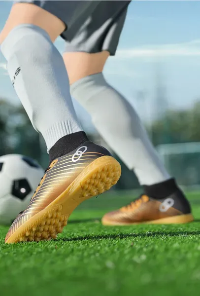 Design Fashion Sport Football Cleats Neon Yellow Blue White Sneakers - 31