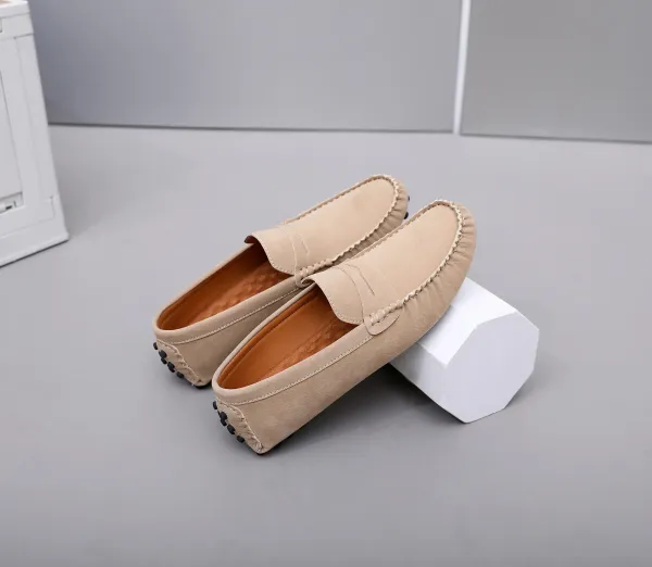 Design Loafer in Sky Blue Suede Casual Shoes - 26