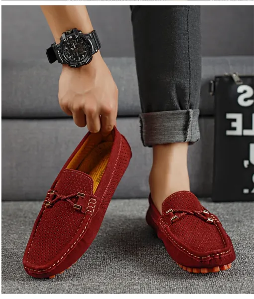 Design Perforated Loafer in Gray with Rope Detail Casual Shoes - 16