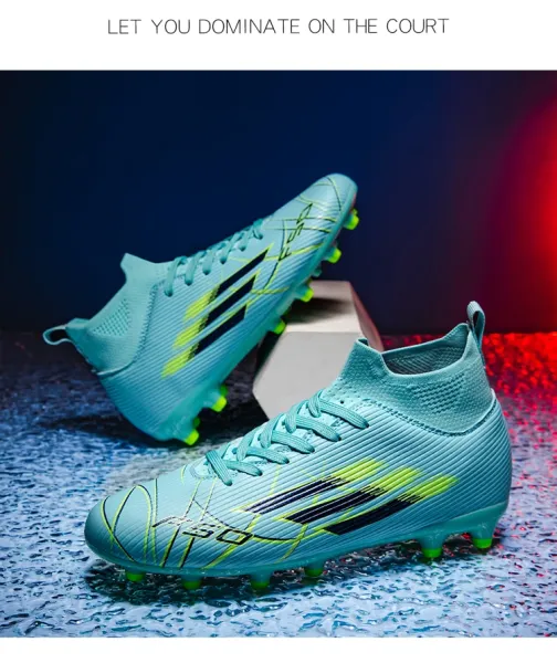 Design Football Cleat White Red Blue Multicolor Running Shoes - 15