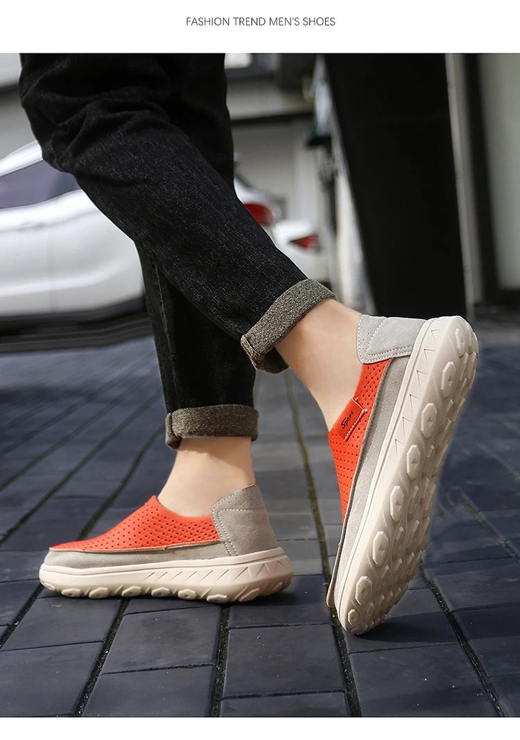 Design Sport Perforated Slip-On White Casual Shoes - 19