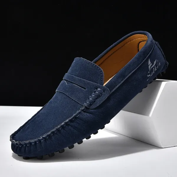 Design Salkin Loafers Pink Suede Casual Shoes Loafers - 38