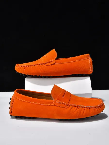 Design Loafer in Sky Blue Suede Casual Shoes - 3