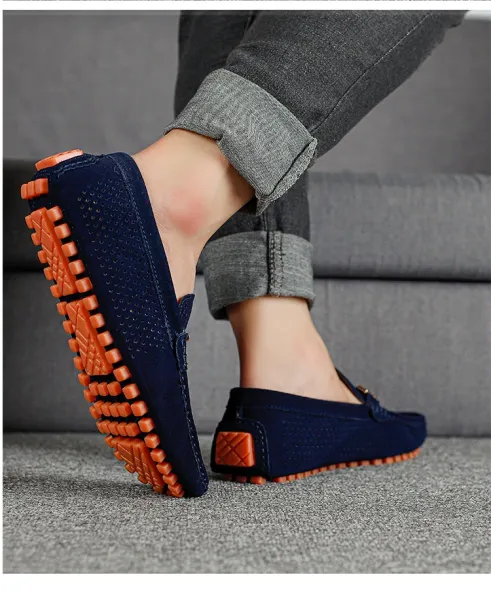 Design Perforated Loafer in Gray with Rope Detail Casual Shoes - 14