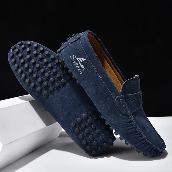 Design Salkin Loafers Pink Suede Casual Shoes Loafers - 37