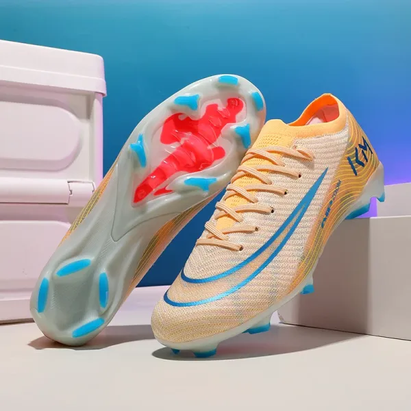 Nike Mercurial Superfly VIII Orange Blue Football Cleats Running Shoes - 1