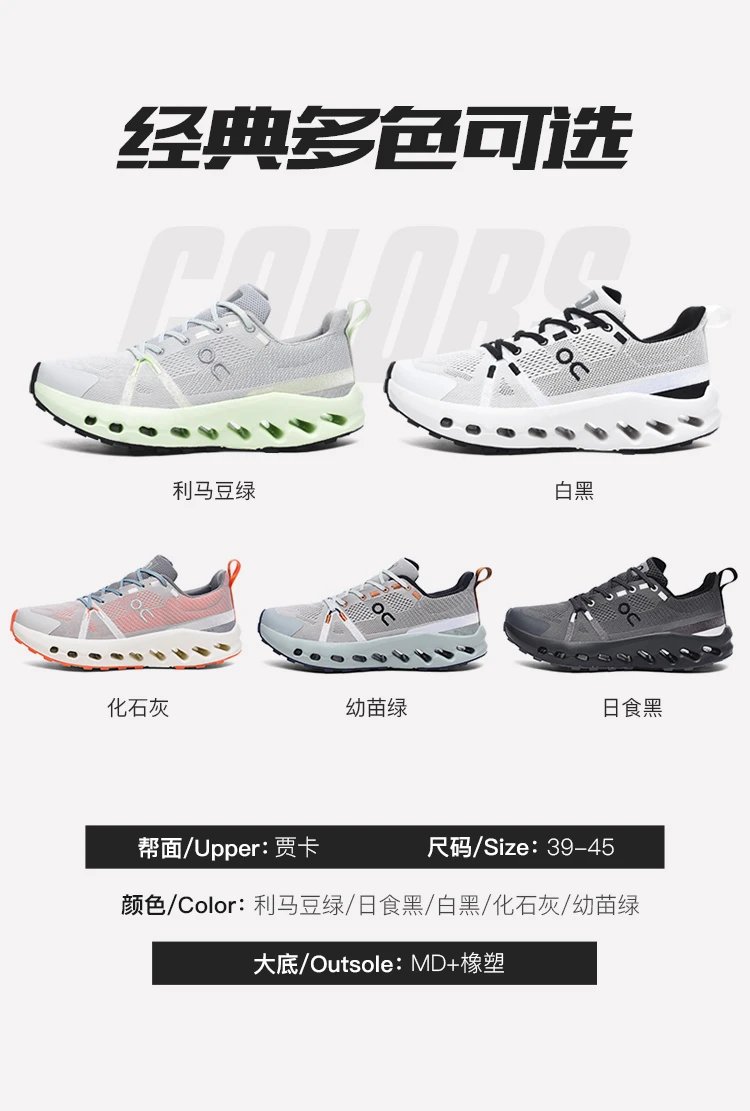 On Cloudmonster White / Black Running Shoes - 6