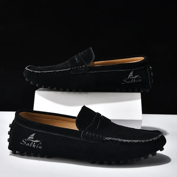 Design Salkin Loafers Pink Suede Casual Shoes Loafers - 18