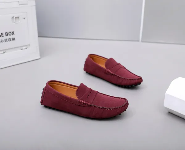 Design Loafer in Sky Blue Suede Casual Shoes - 50
