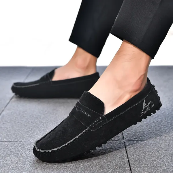 Design Salkin Loafers Pink Suede Casual Shoes Loafers - 55