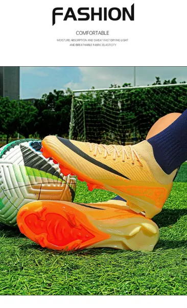 Nike Mercurial Superfly Pink Orange Football Cleats Running Shoes - 22