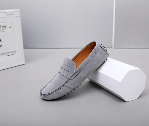 Design Loafer in Sky Blue Suede Casual Shoes - 19