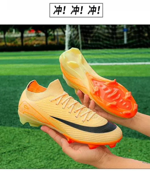 Nike Mercurial Superfly Pink Orange Football Cleats Running Shoes - 21