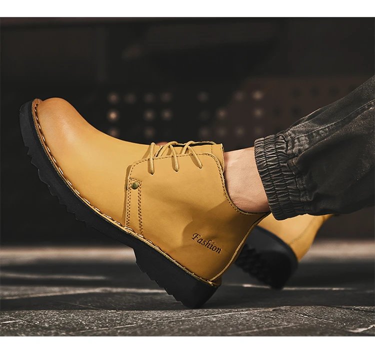Design Chukka Boot Tan Leather Boots - 21