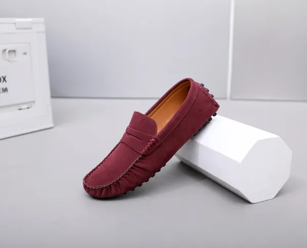 Design Loafer in Sky Blue Suede Casual Shoes - 22