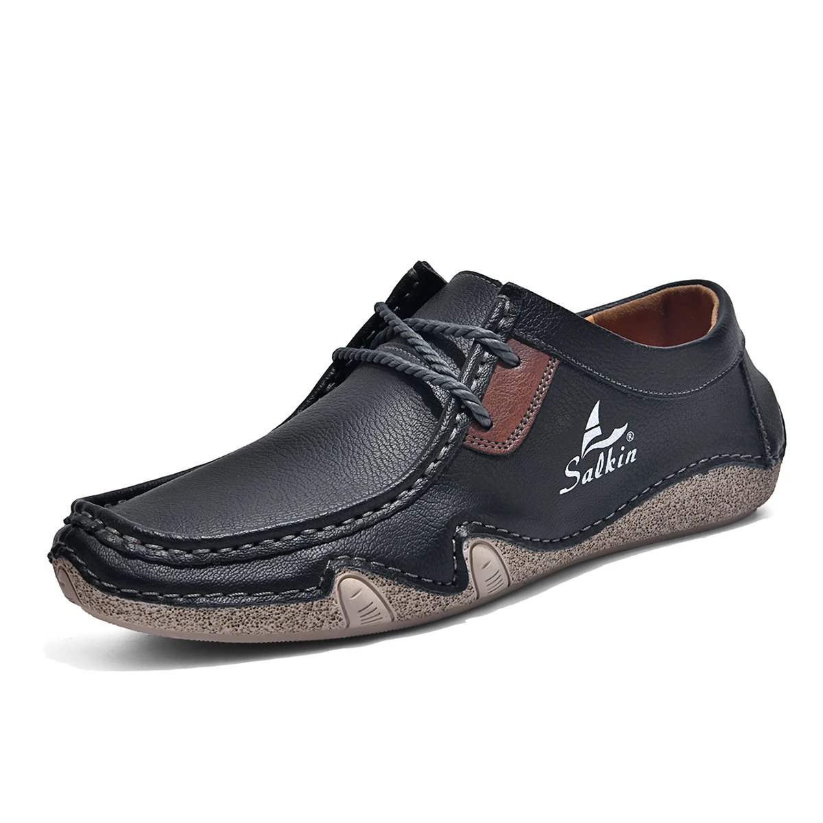 Design Salkin Casual Loafers Tan Suede Loafers - 3