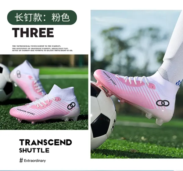 Design Fashion Sport Football Cleats Neon Yellow Blue White Sneakers - 17
