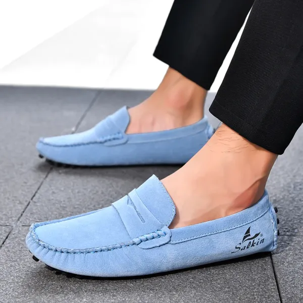 Design Salkin Loafers Pink Suede Casual Shoes Loafers - 53