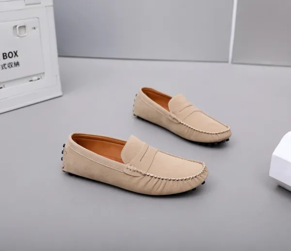 Design Loafer in Sky Blue Suede Casual Shoes - 25