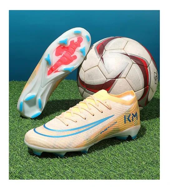 Nike Mercurial Superfly VIII Orange Blue Football Cleats Running Shoes - 18
