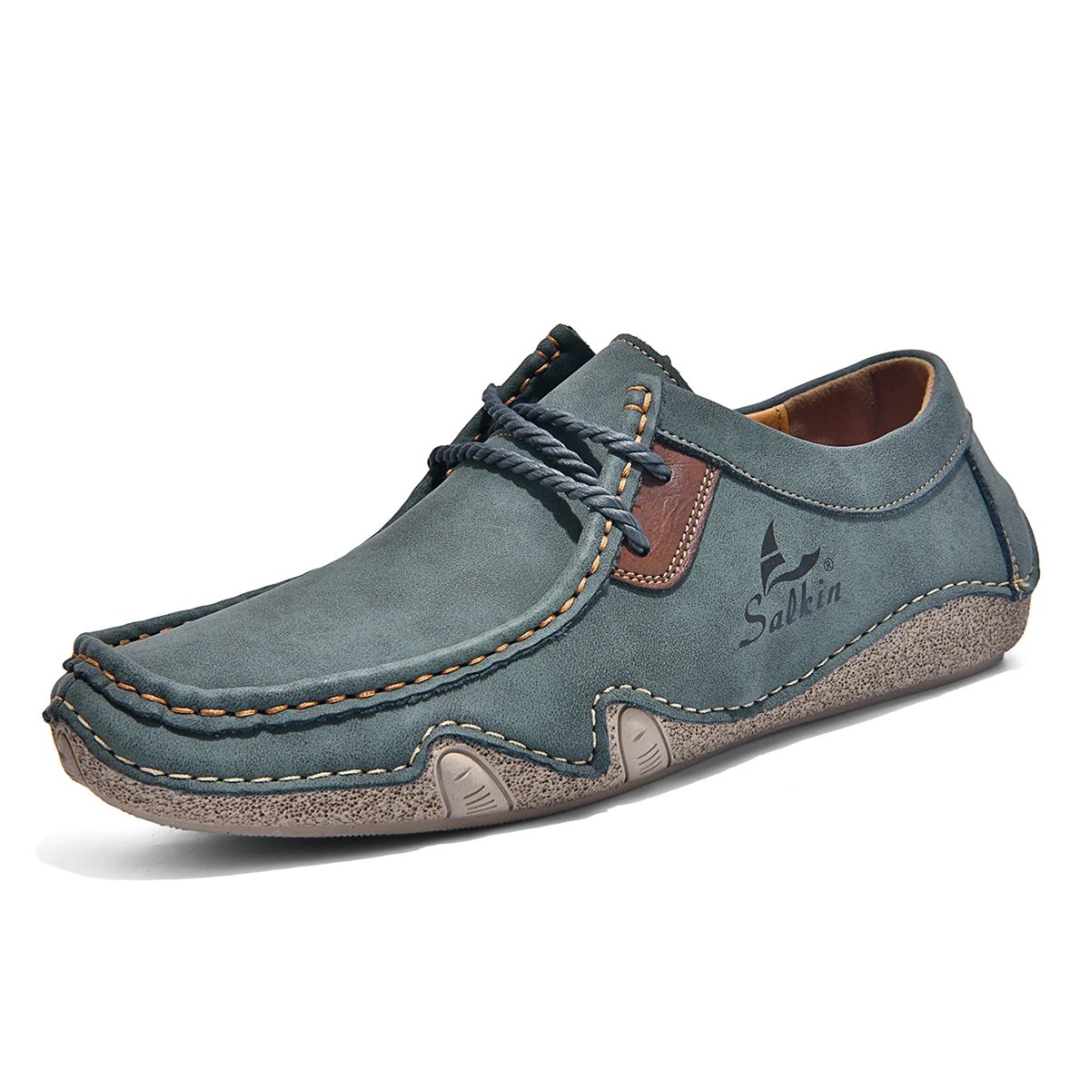 Design Salkin Casual Loafers Tan Suede Loafers - 6