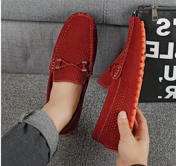 Design Perforated Loafer in Gray with Rope Detail Casual Shoes - 15