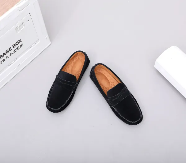 Design Loafer in Sky Blue Suede Casual Shoes - 62