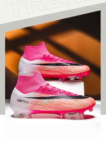 Nike Mercurial Superfly VI Academy FG Pink Orange White Football Cleats Sneakers - 40