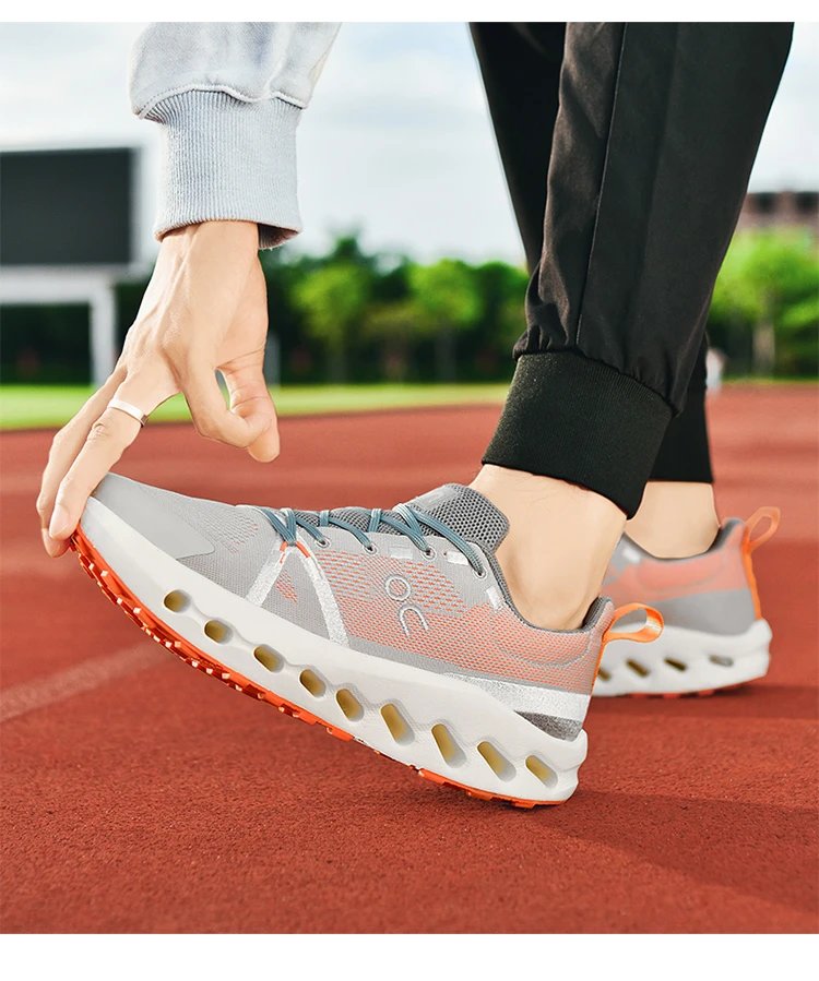 On Cloudmonster White / Black Running Shoes - 32