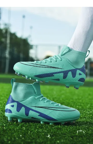 Nike Mercurial Superfly FG White Aqua Black Soccer Cleats Sneakers - 18