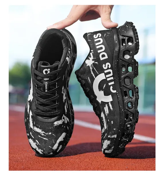 Design CIUS DUUS All-Black Splatter Print Chunky Sneakers - 23