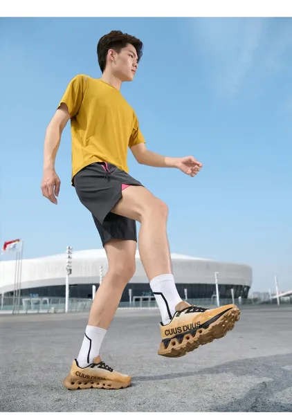 On Running Cloud X 3 Beige Multicolor Running Shoes - 22