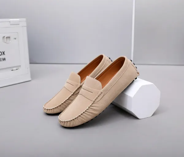 Design Loafer in Sky Blue Suede Casual Shoes - 16