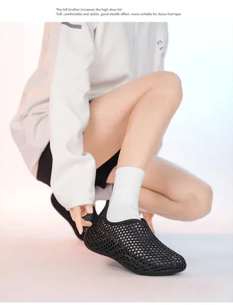 Design 3D-Printed Mesh Slip-On Gray Casual Shoes - 19