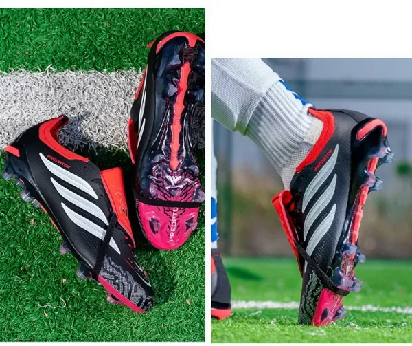 Adidas Predator Accuracy.1 Low Black / Red / Pink Football Boots Sneakers - 19