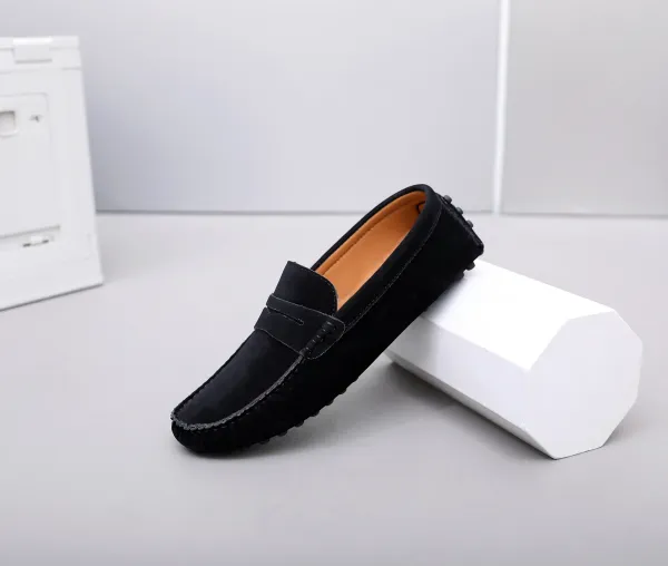 Design Loafer in Sky Blue Suede Casual Shoes - 24