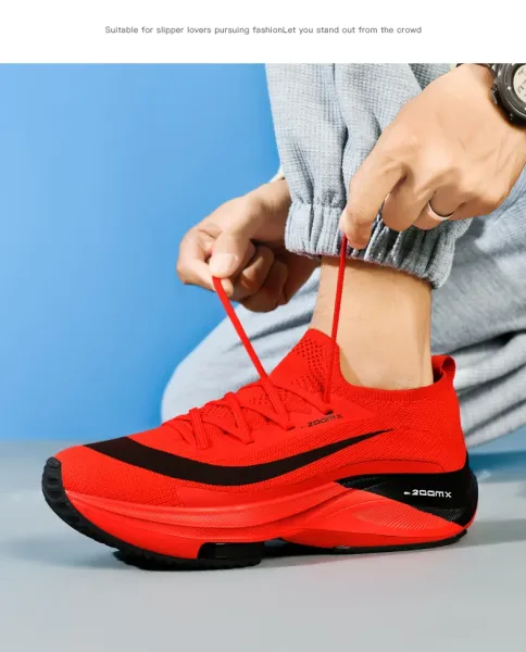 Nike ZoomX Streakfly Red Black Running Shoes - 39