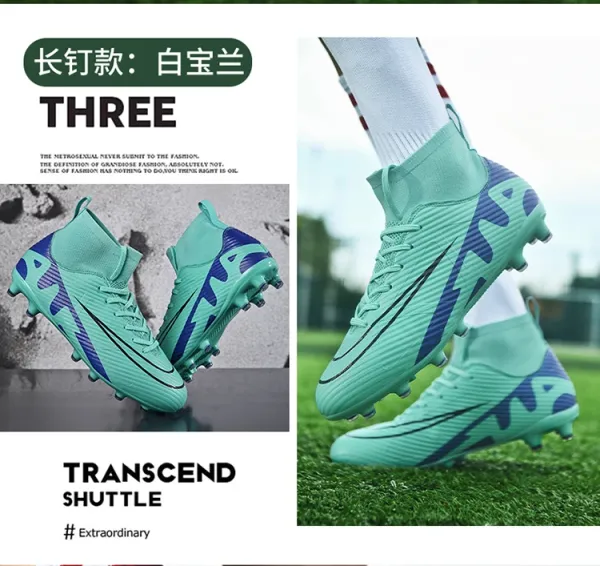 Nike Mercurial Superfly FG White Aqua Black Soccer Cleats Sneakers - 19