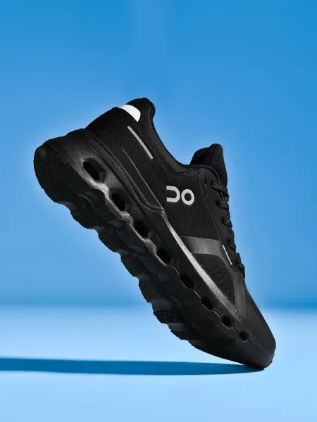 On Cloudmonster White / Black Sneakers Running Shoes - 27
