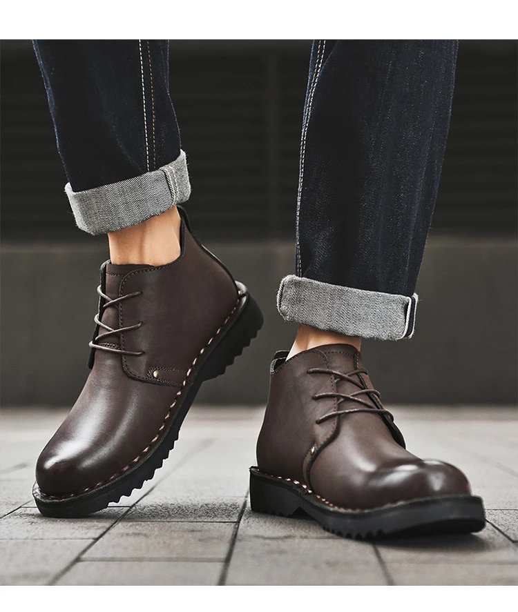Design Chukka Boot Tan Leather Boots - 18