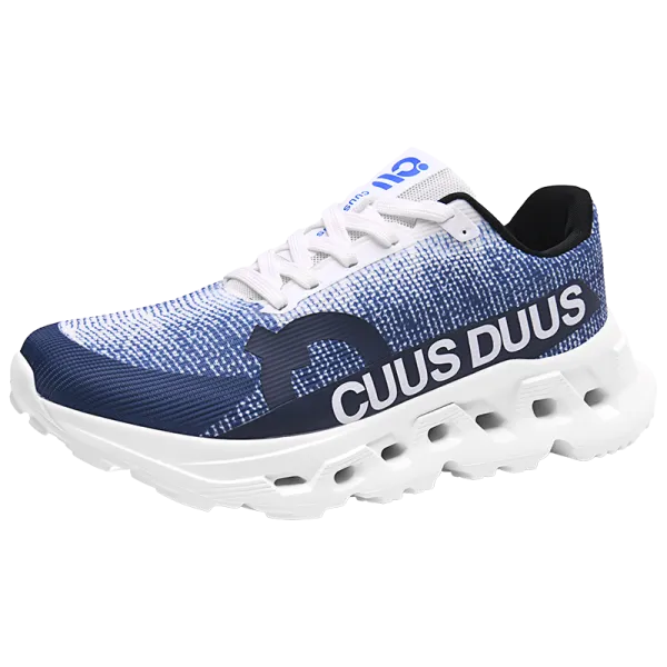 Design CUUS DUUS Running Shoes Blue White Gradient Sneakers Running Shoes - 1