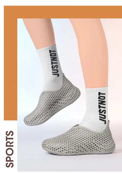 Design 3D-Printed Mesh Slip-On Gray Casual Shoes - 14